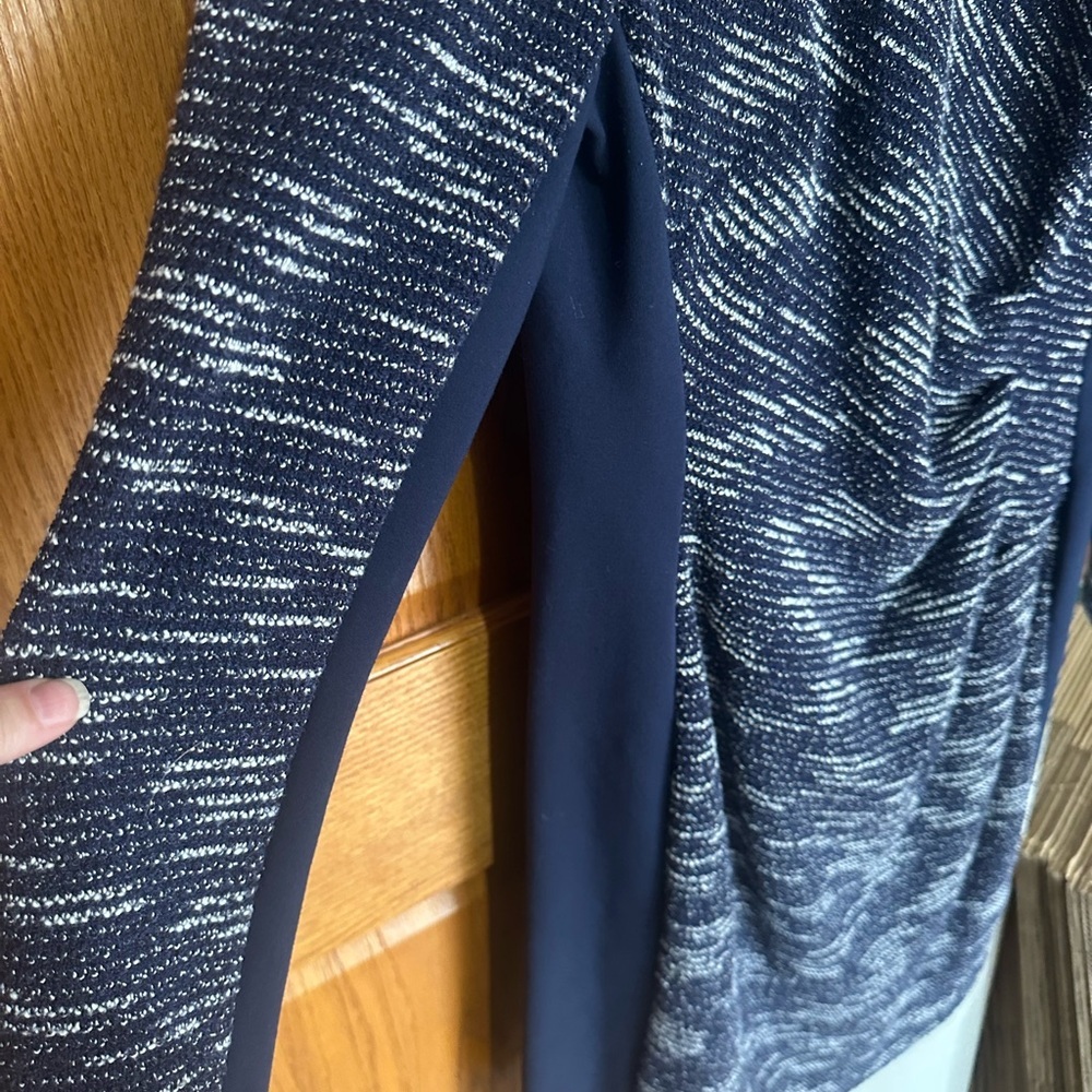 Lauren Ralph Lauren Navy and White Midi Dress - Picture 4 of 7